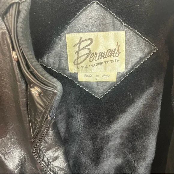 Berman’s‎ Vintage Leather Jacket - Picture 6 of 7